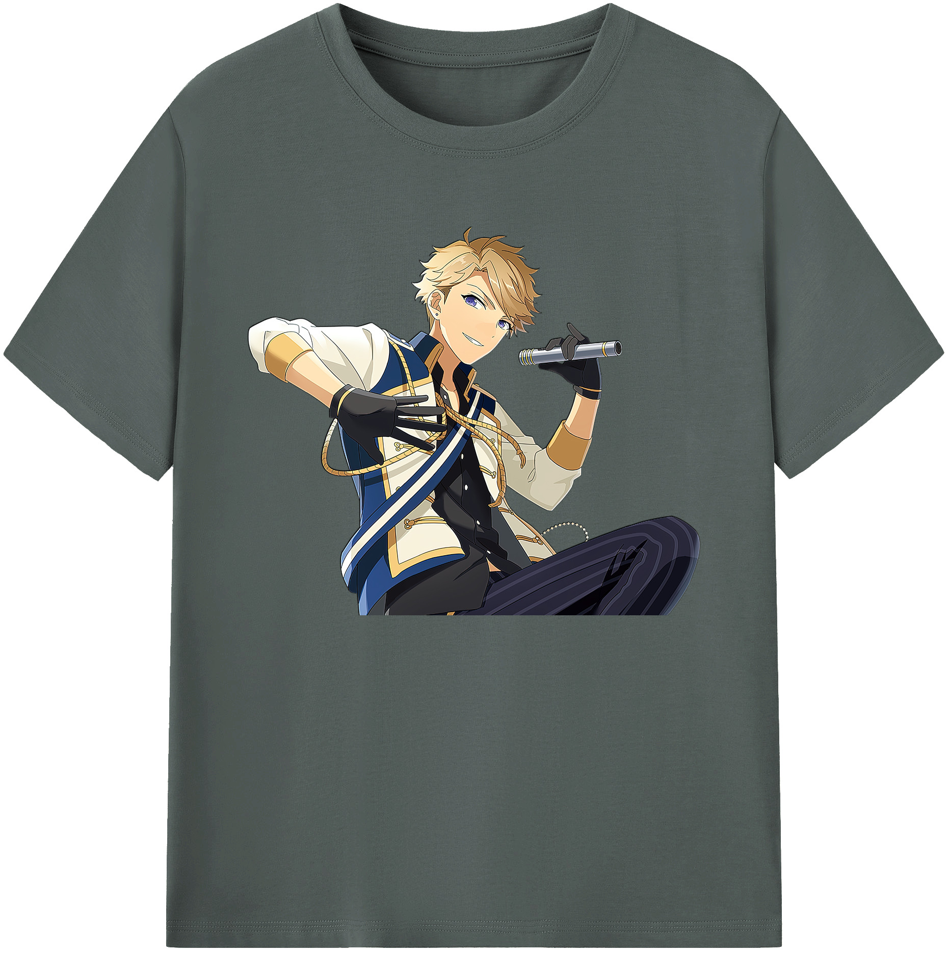 （画像用） あんさんぶるスターズ! Ensemble Stars 綿100％ メンズ半袖Tシャツ｜肌触りやわらか＆通気性